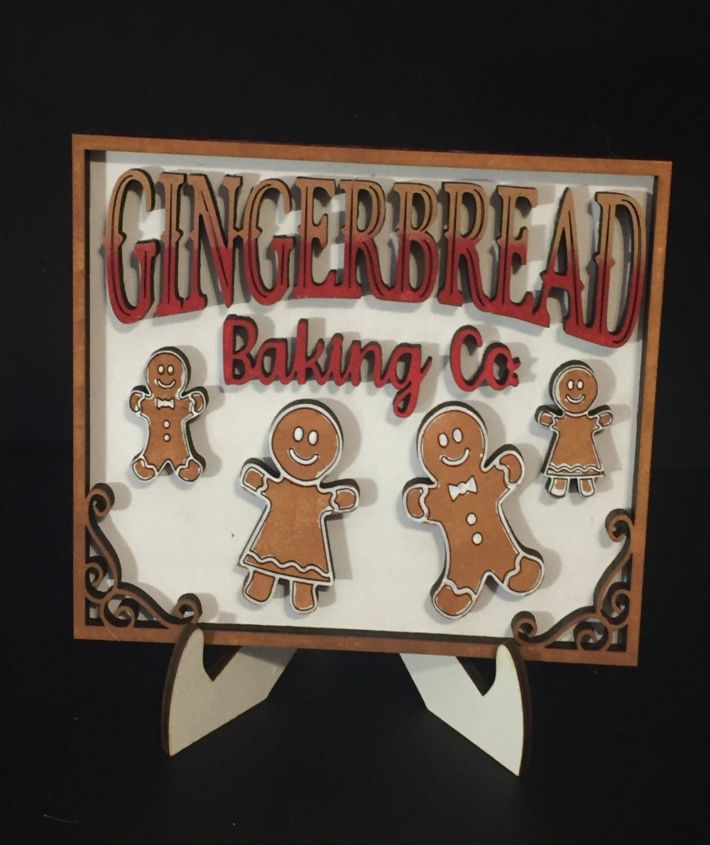 Tiered Tray Set- Gingerbread