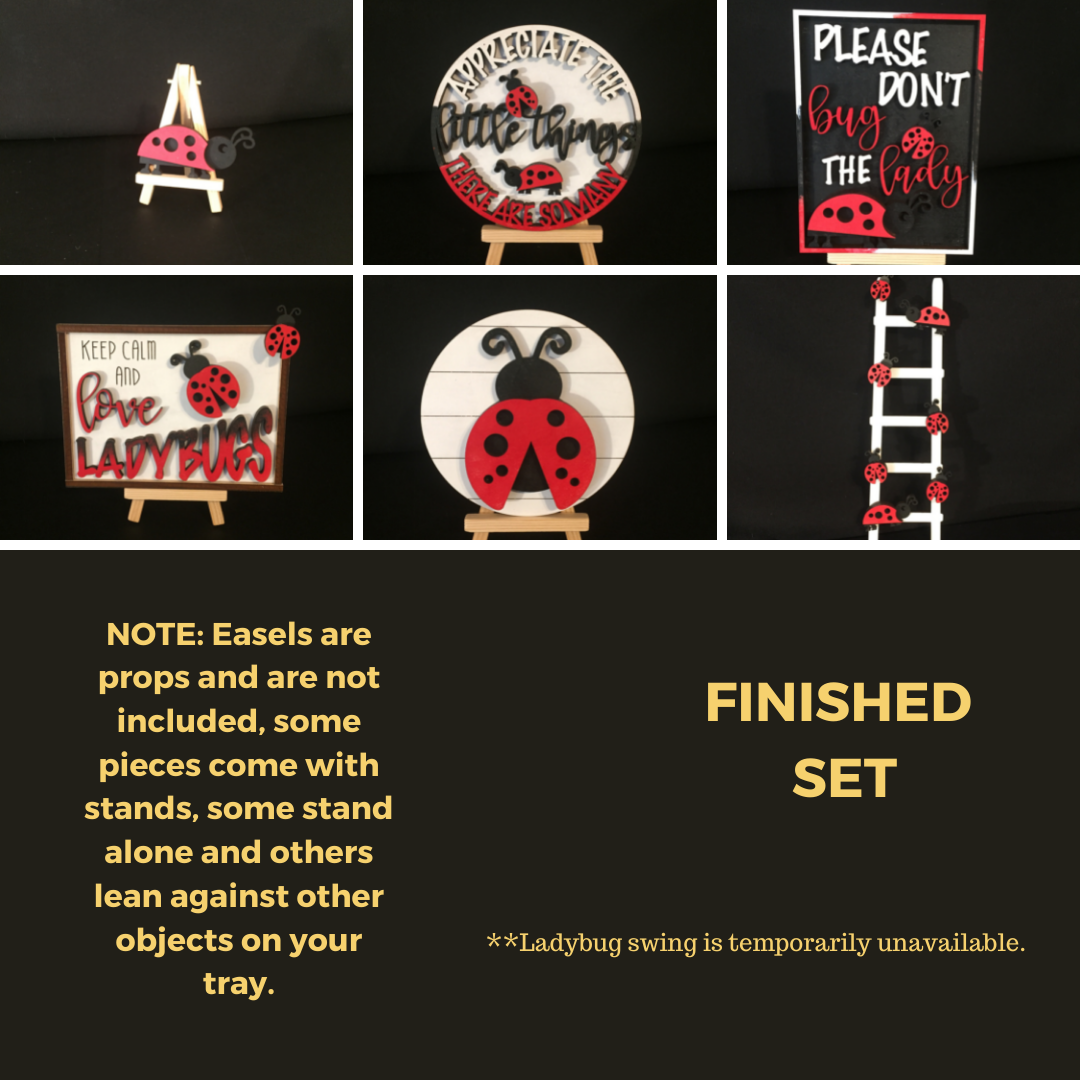 Tiered Tray Set- Ladybug