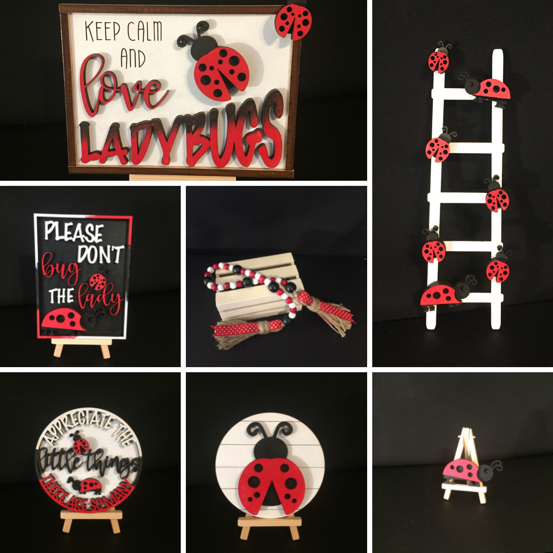 Tiered Tray Set- Ladybug
