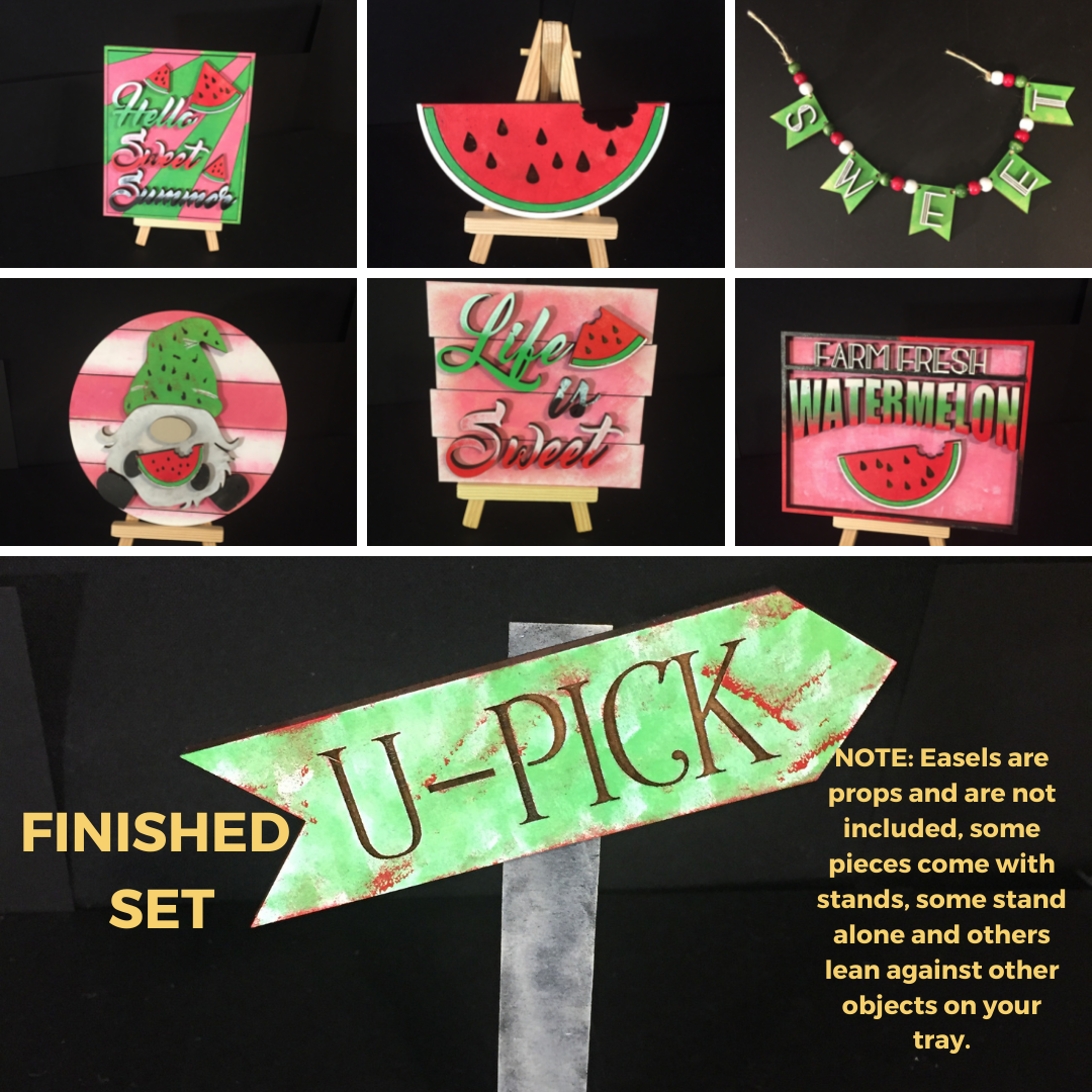 Tiered Tray Set- Watermelon
