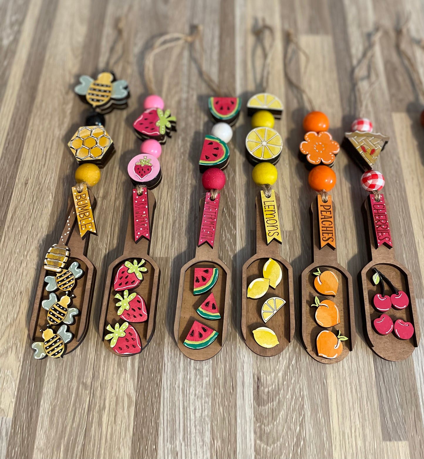 Wooden Scoops- Fruit