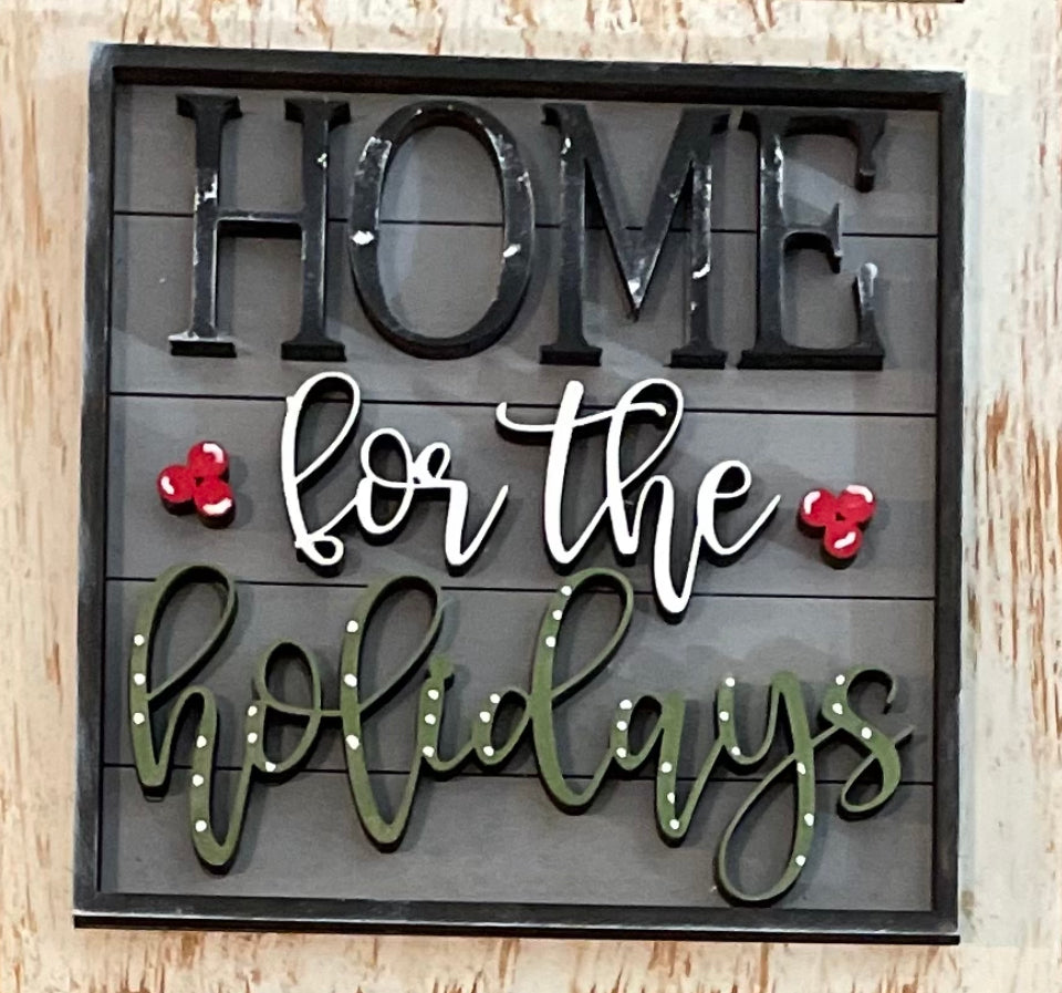 Interchangeable Leaning Ladder- Farmhouse Christmas