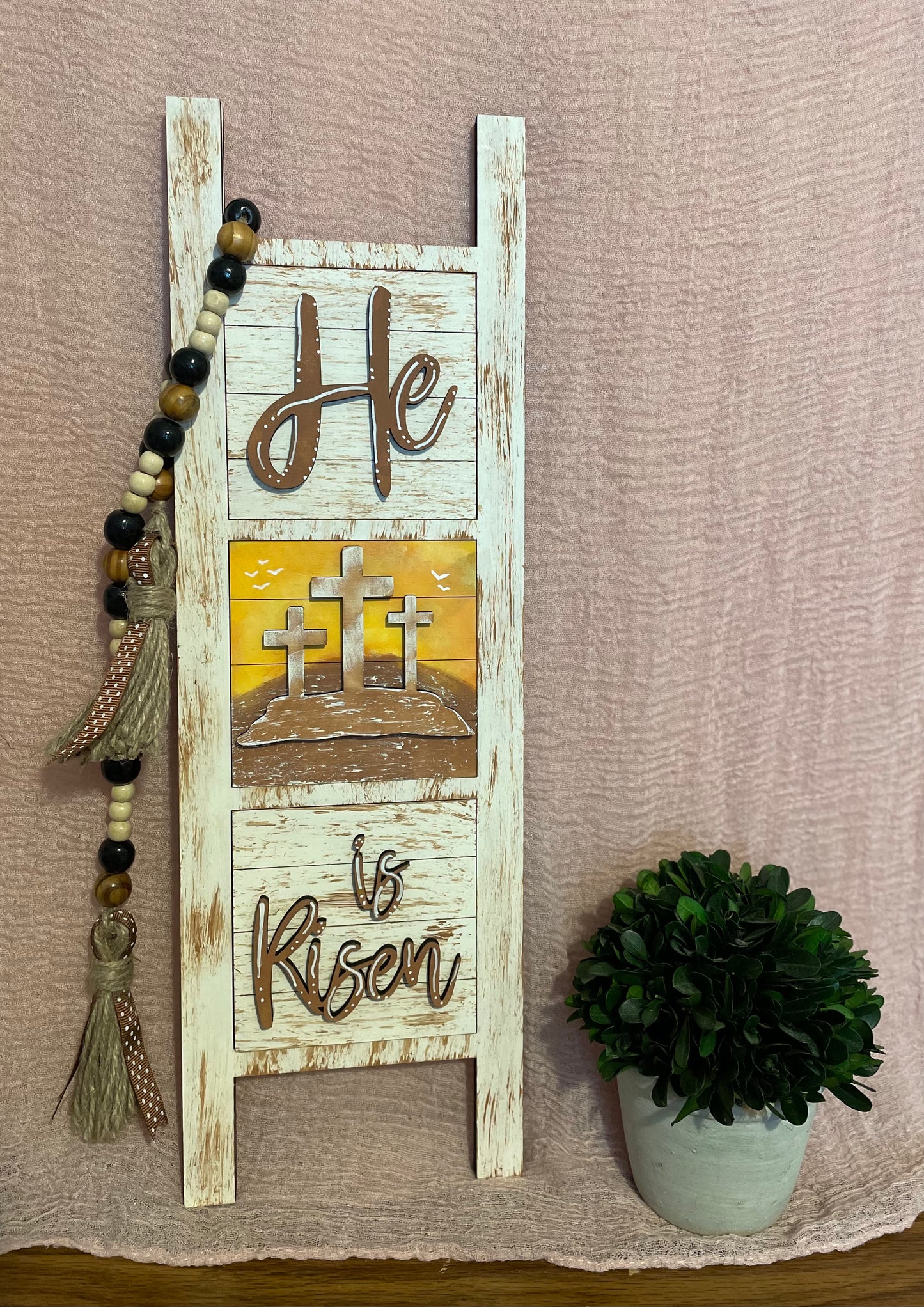 Interchangeable Leaning Ladder- He Is Risen