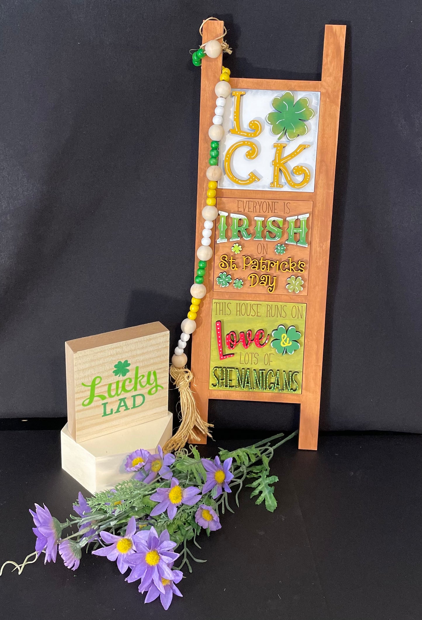 Interchangeable Leaning Ladder- St. Patrick's Day
