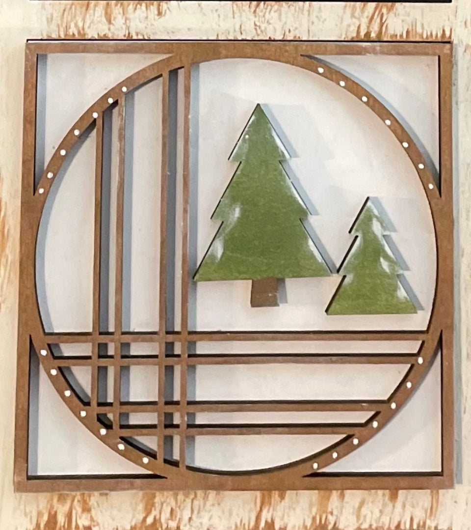 Interchangeable Leaning Ladder- Farmhouse Christmas