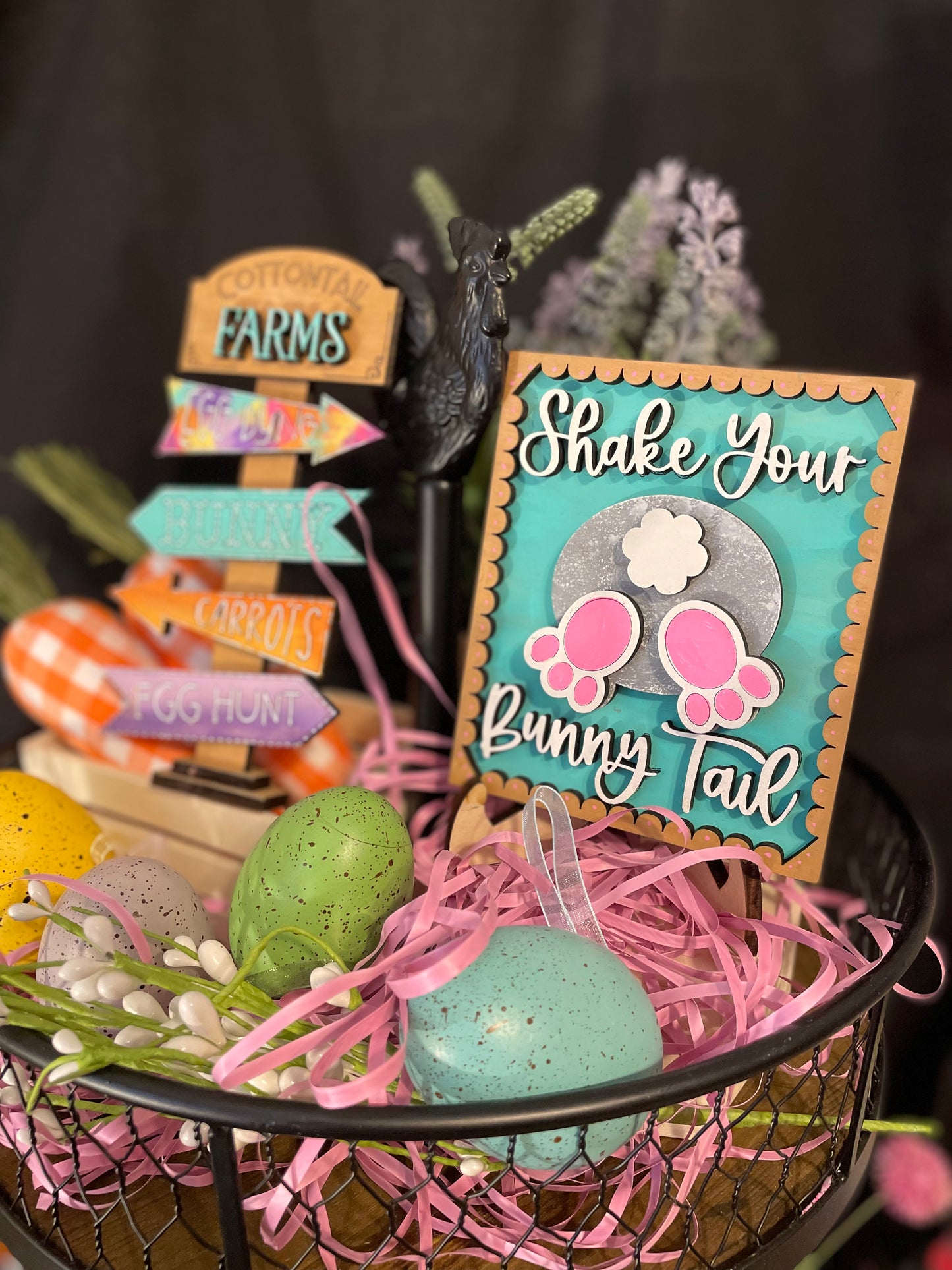 Tiered Tray Easter Bunny Set