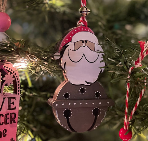 Ornaments- Santa Jingle Bell