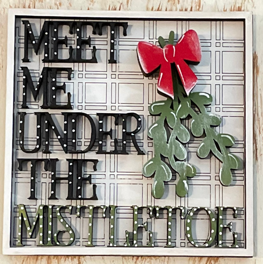 Interchangeable Leaning Ladder- Farmhouse Christmas