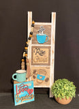 Interchangeable Leaning Ladder- Coffee #2