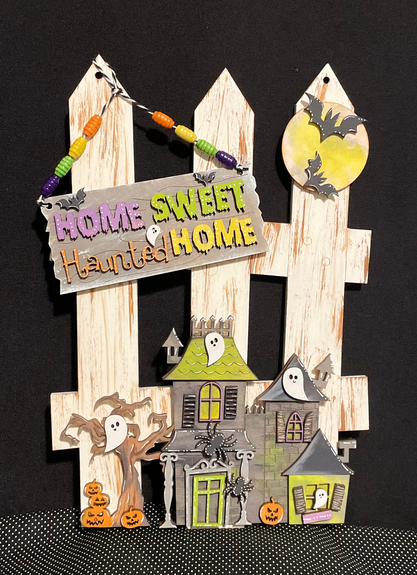 Interchangeable Fence Decor Haunted House