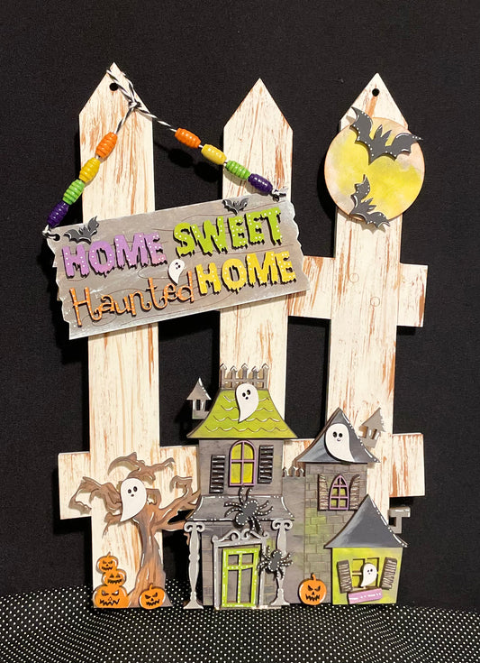 Interchangeable Fence Decor Haunted House