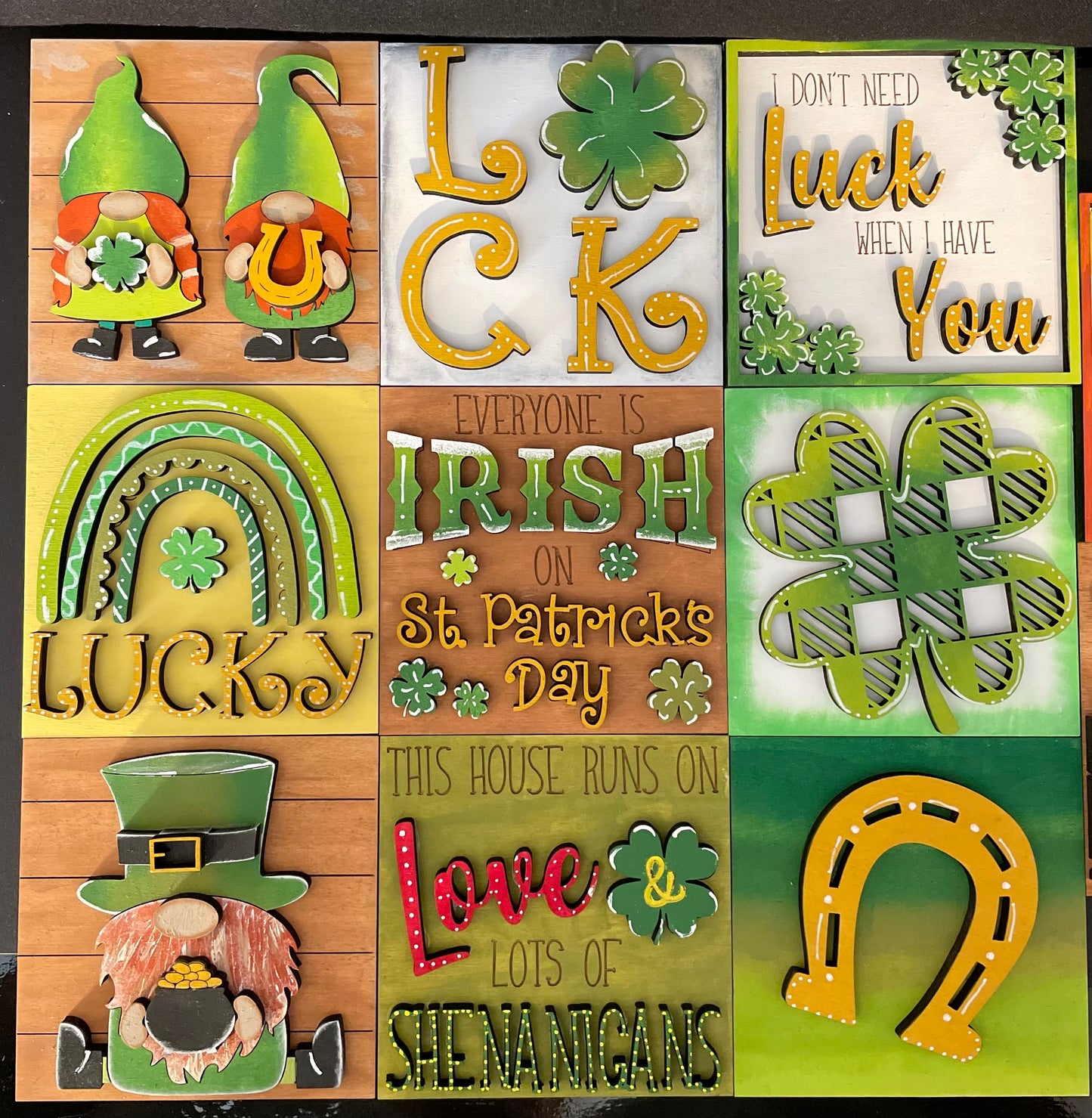 Interchangeable Leaning Ladder- St. Patrick's Day