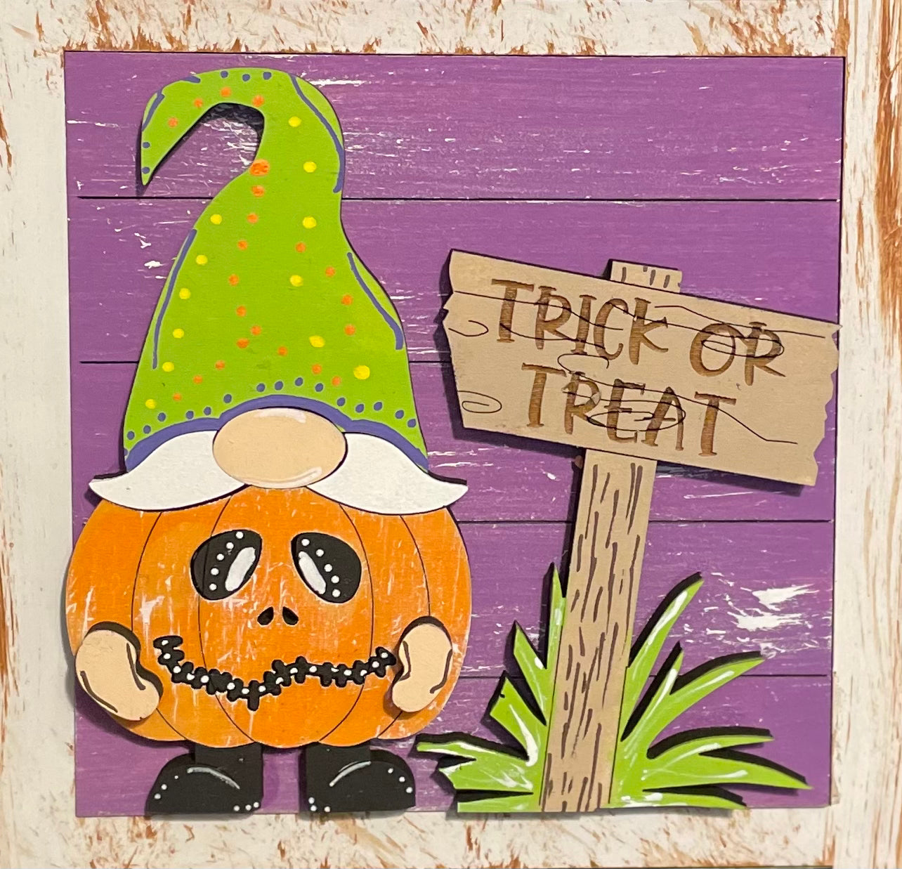 Interchangeable Leaning Ladder- Halloween Trick or Treat