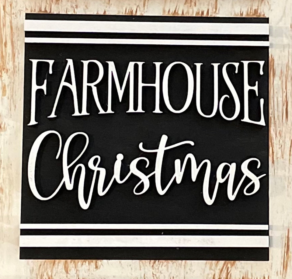 Interchangeable Leaning Ladder- Farmhouse Christmas