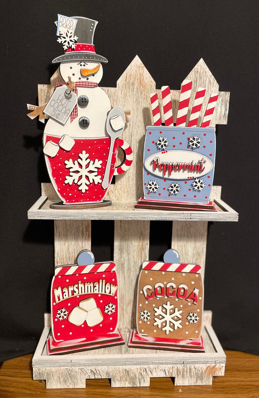 Picket Fence 2 tiered Shelf