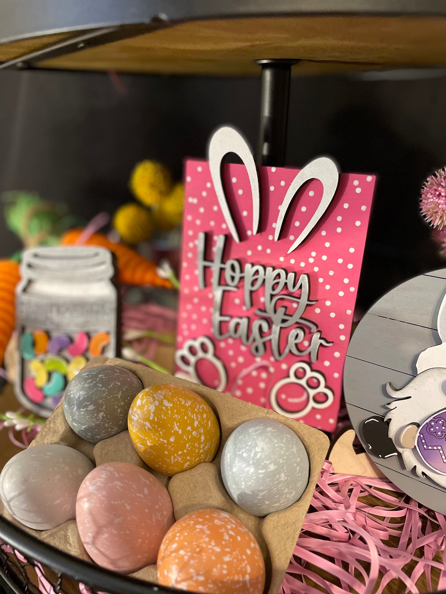 Tiered Tray Easter Bunny Set