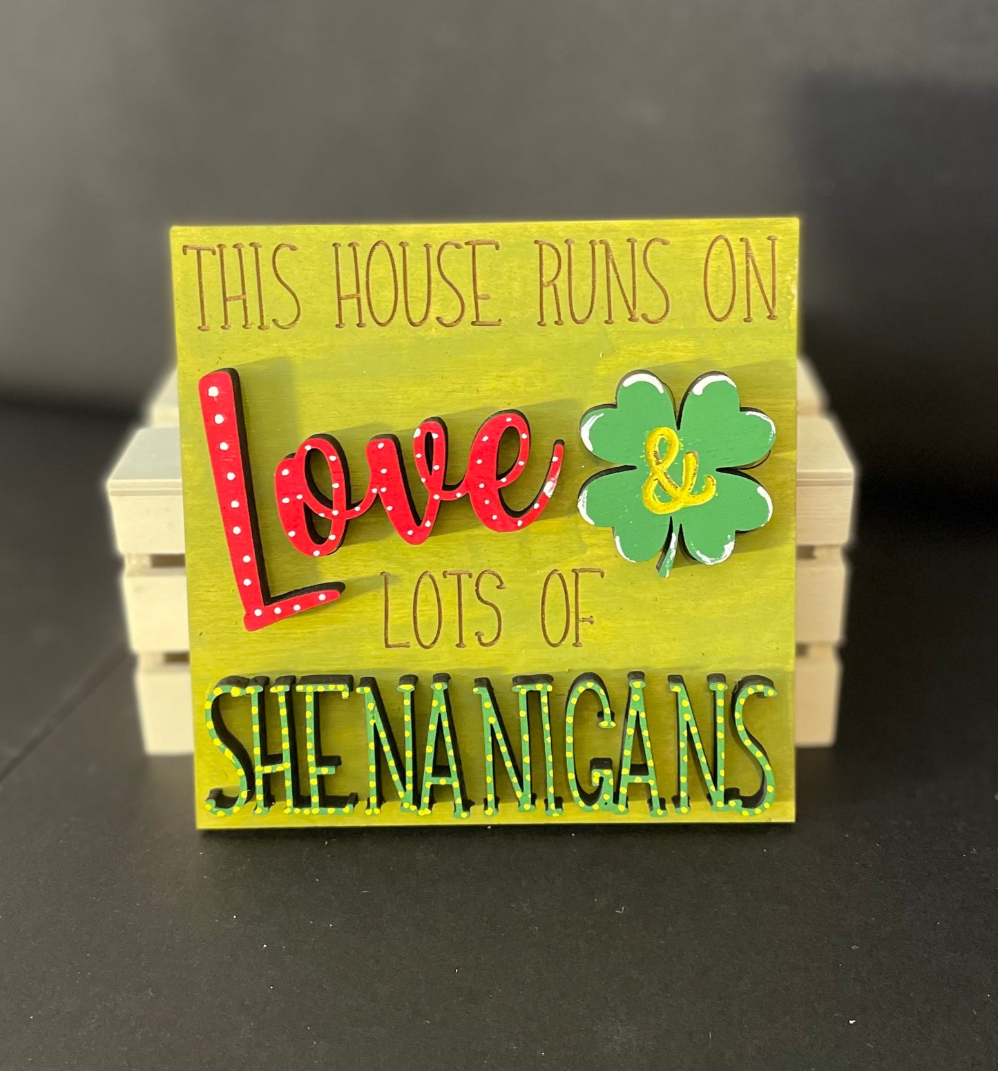 Interchangeable Leaning Ladder- St. Patrick's Day