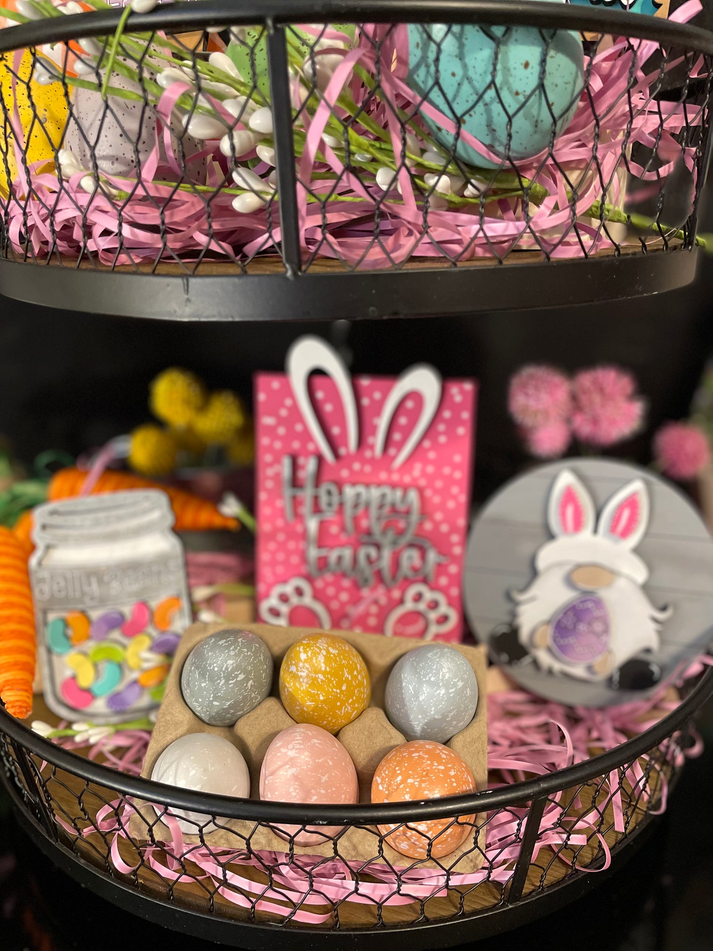 Tiered Tray Easter Bunny Set