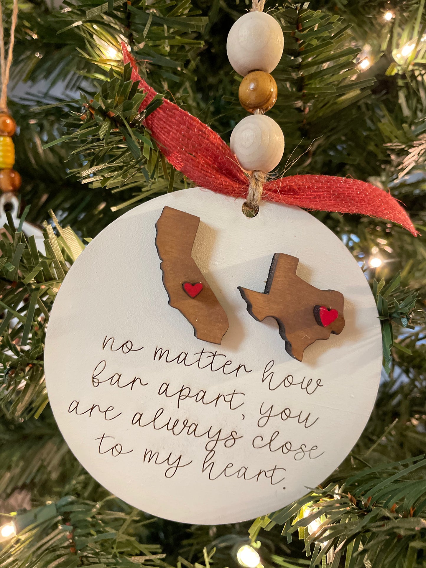 Ornament- No Matter How Far Apart...
