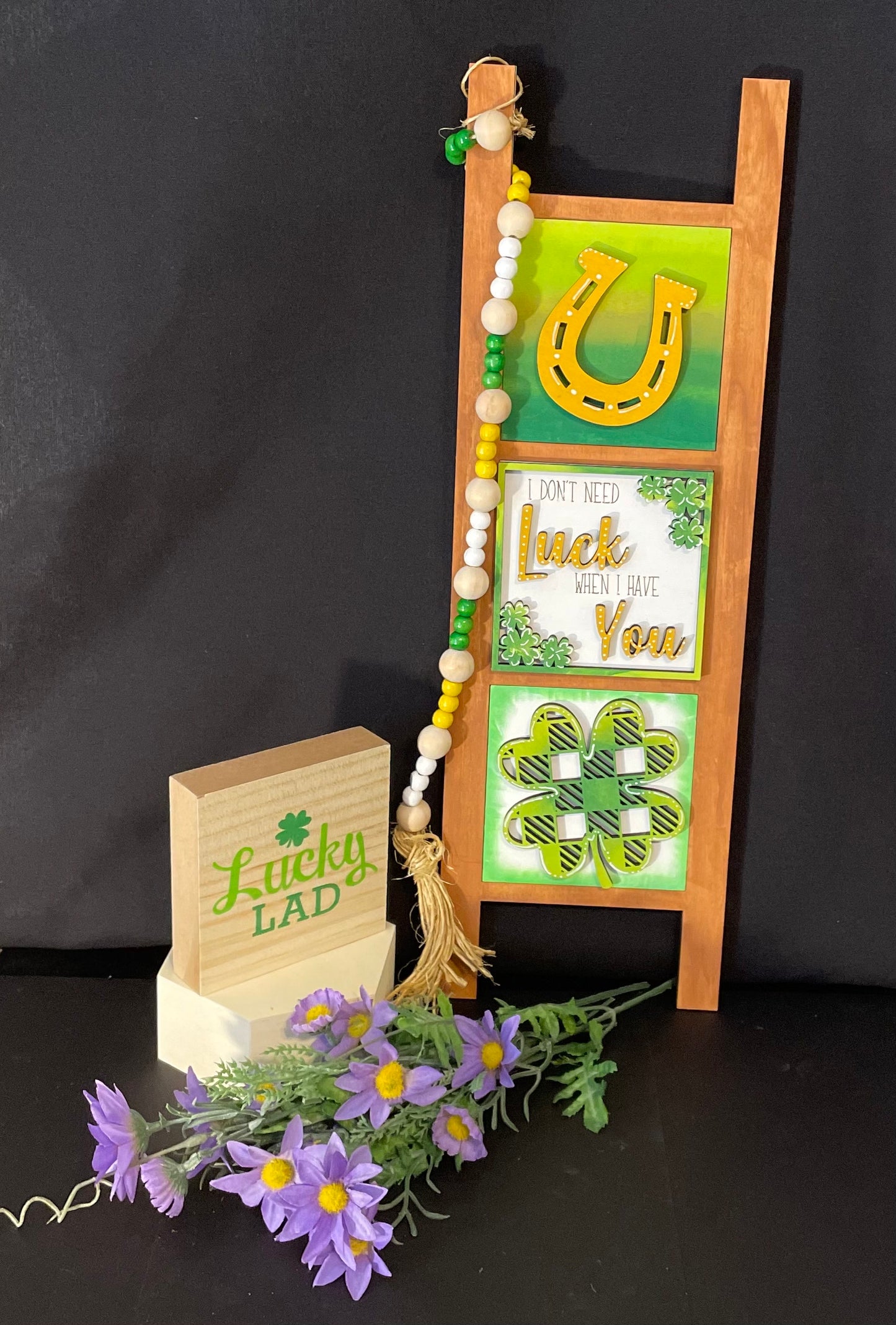 Interchangeable Leaning Ladder- St. Patrick's Day