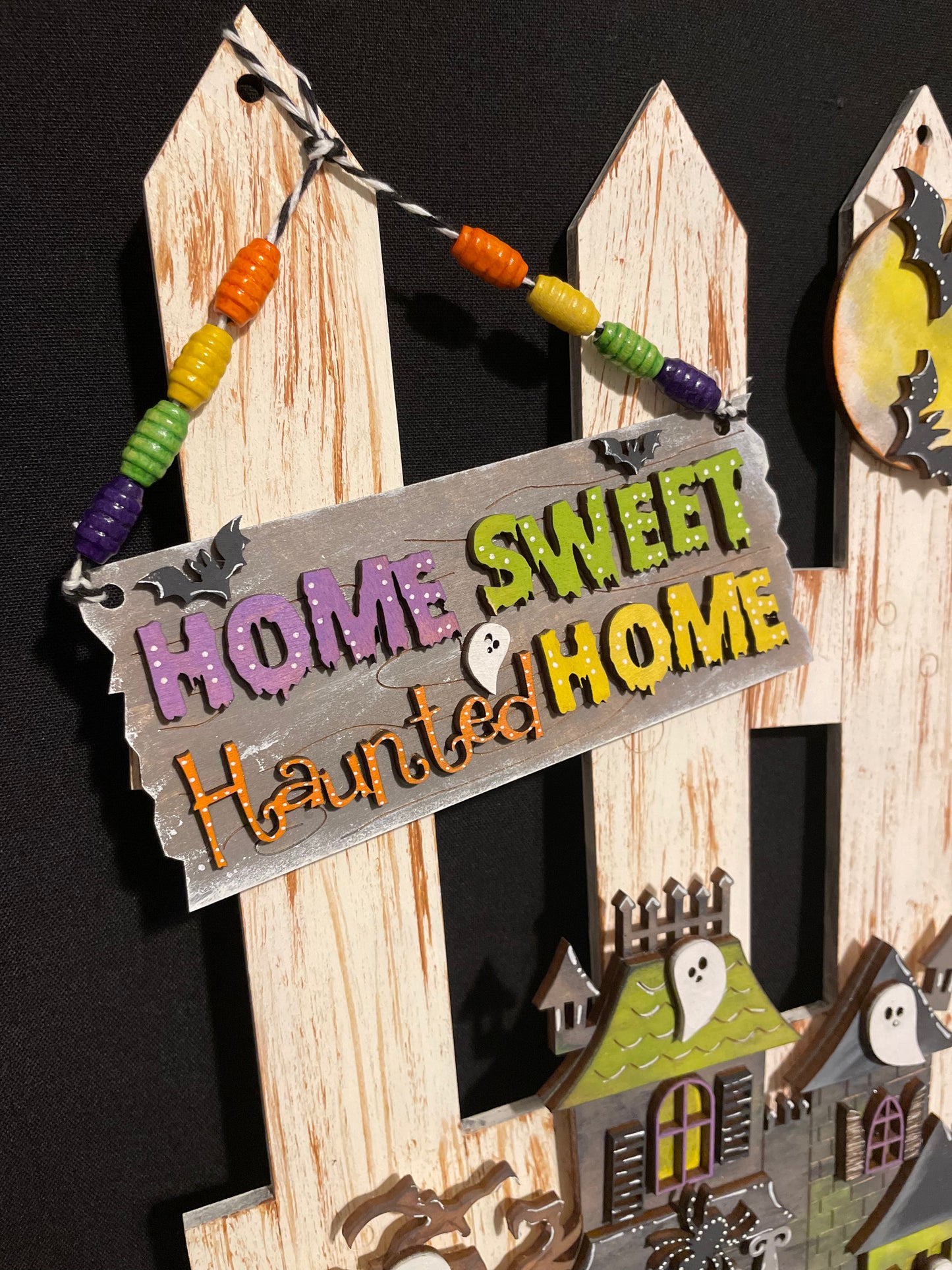 Interchangeable Fence Decor Haunted House