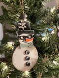 Ornaments- Jumbo Retro Snowman or Snowlady