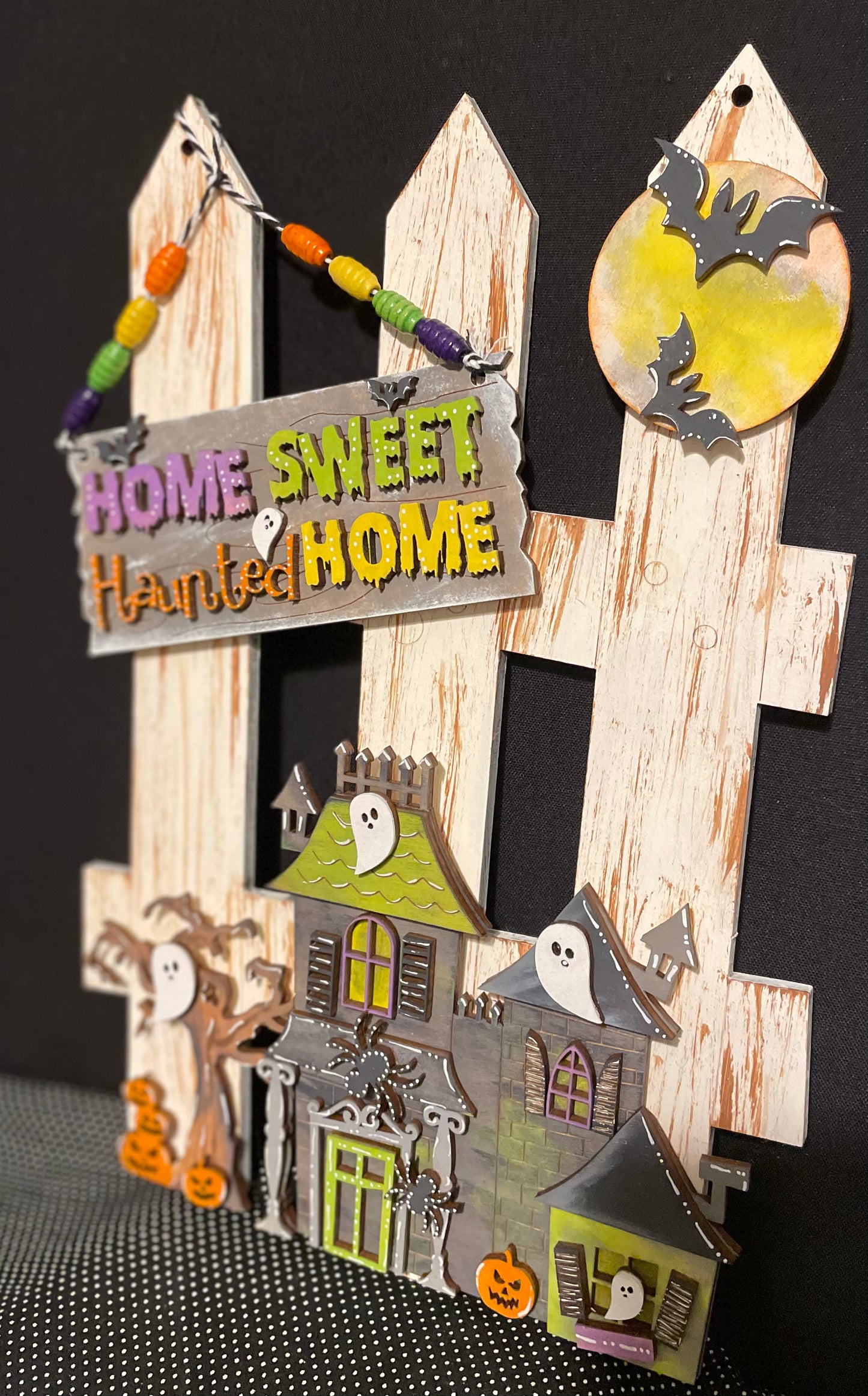 Interchangeable Fence Decor Haunted House
