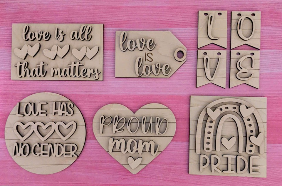 Tiered Tray Set- Love Is All That Matters