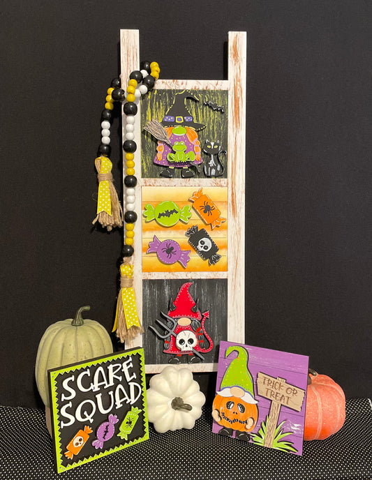 Interchangeable Leaning Ladder- Halloween Trick or Treat