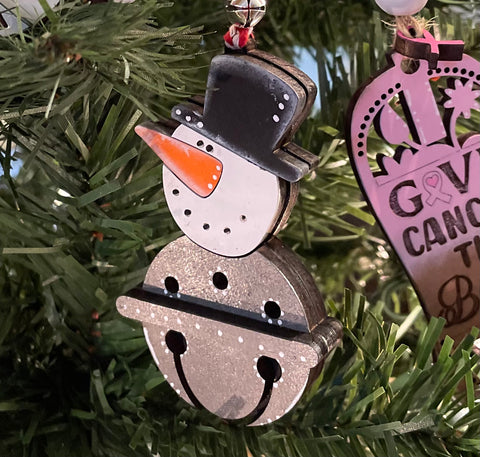 Ornaments- Snowman Jingle Bell