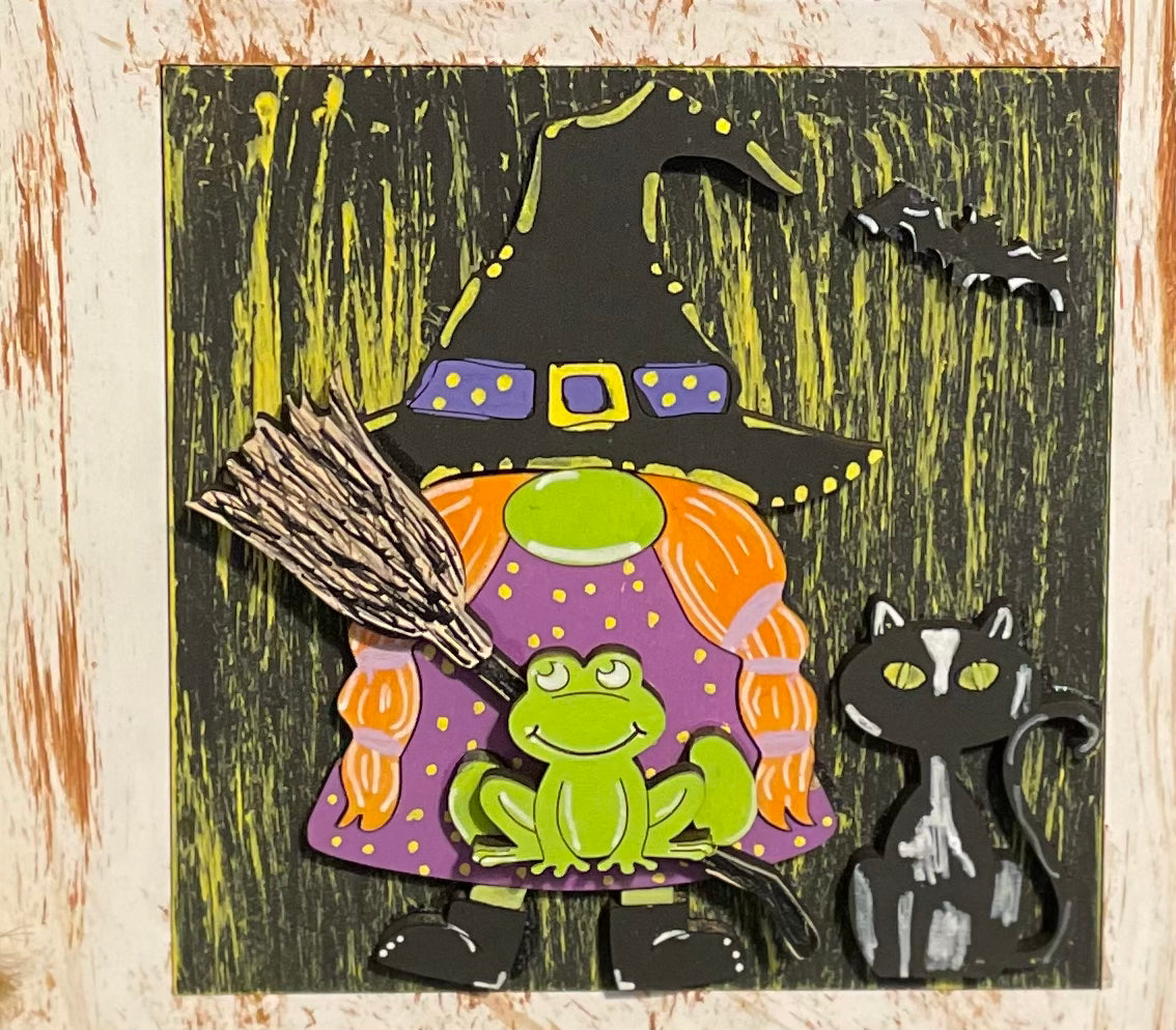 Interchangeable Leaning Ladder- Halloween Trick or Treat