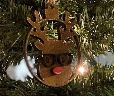 Ornaments- Nerdy Reindeer